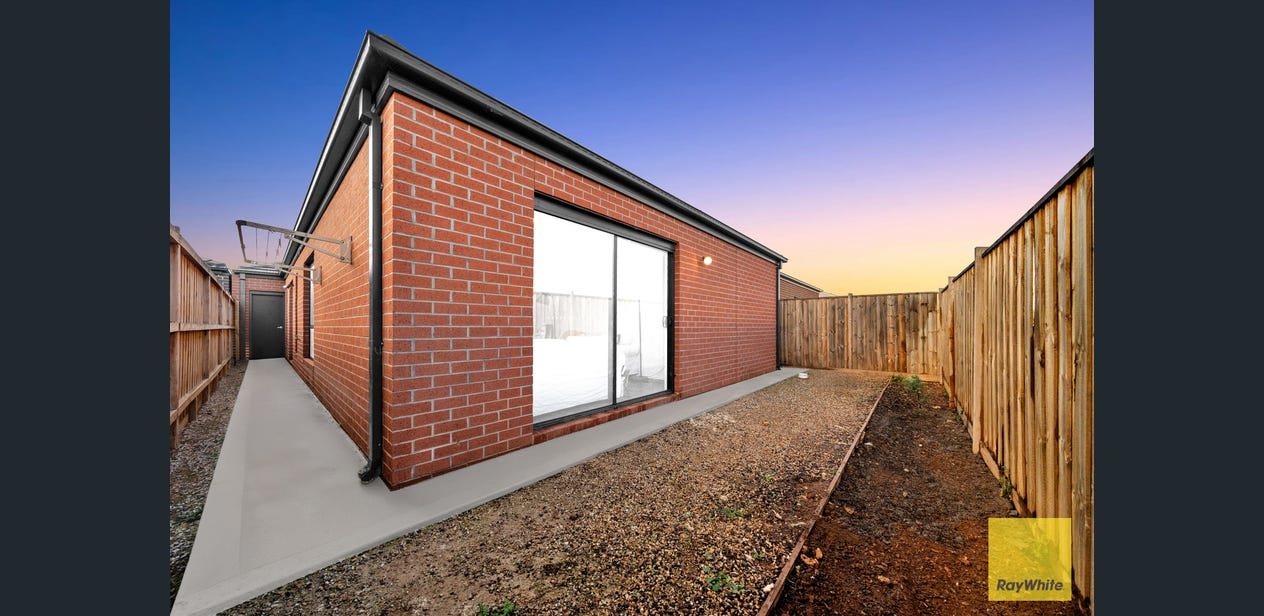 Rear elevation and yard